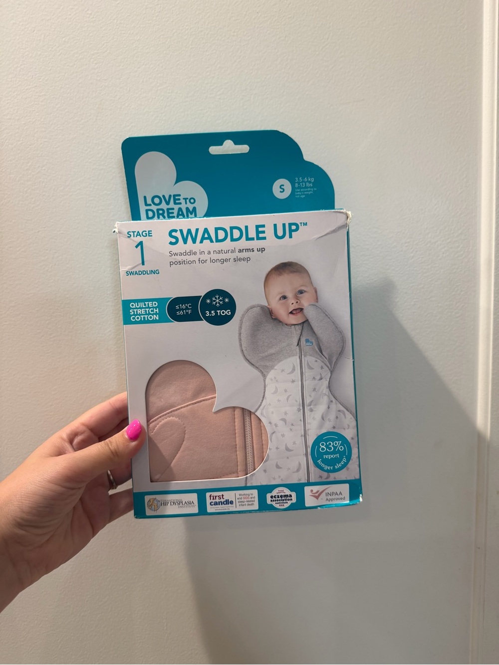 Brand New Love To Dream Swaddle Up Stage 1 - Pink Baby Swaddle